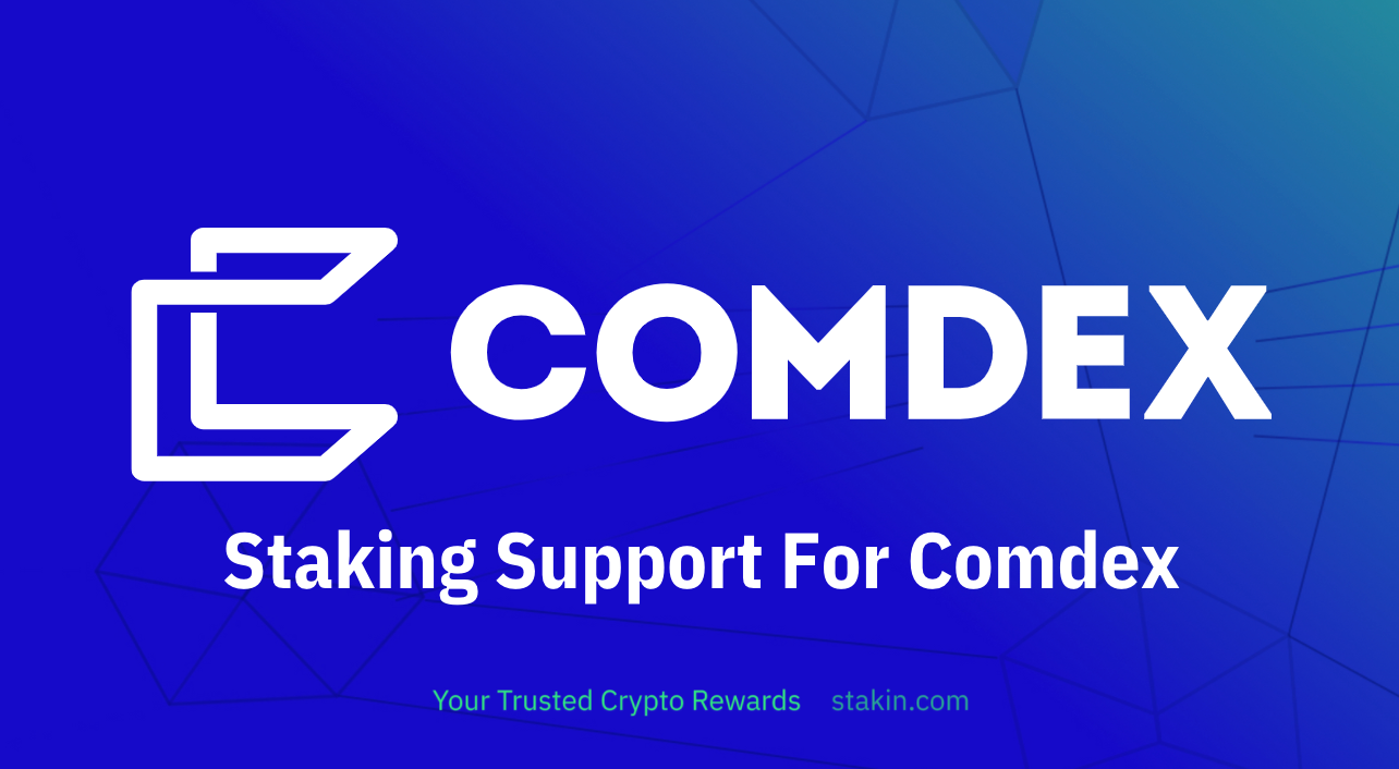 Stakin To Support Staking for Comdex