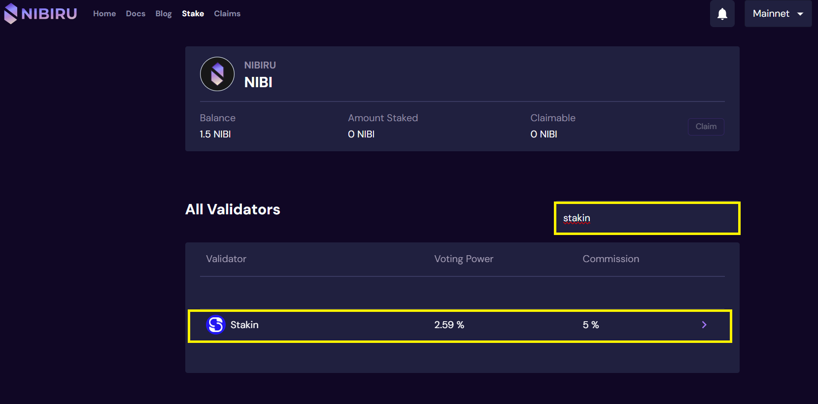 How to Stake Nibiru with Keplr Wallet