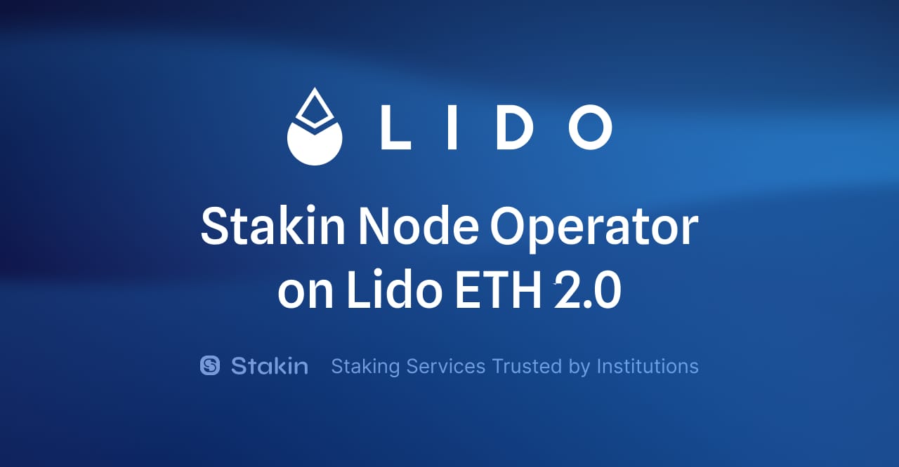 Stakin ETH 2.0 Node Operator on Lido
