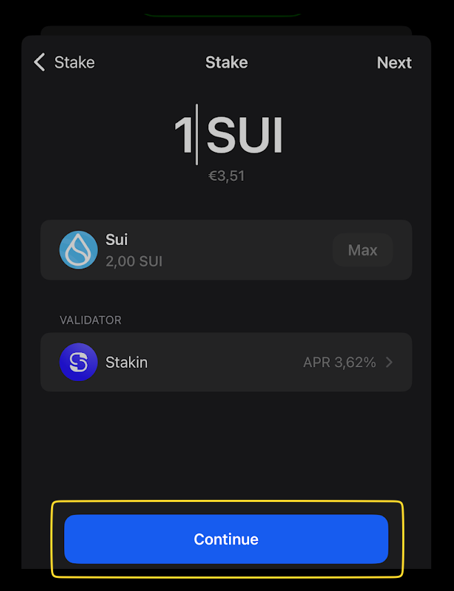 Stake SUI/TIA/ATOM/SOL/SEI with Gem Wallet