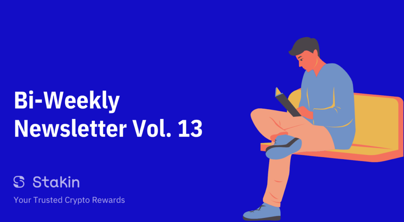 Stakin — Bi-Weekly Newsletter Vol. 13