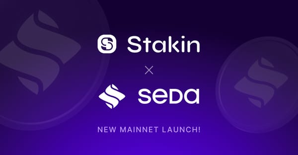 Stakin is Live on SEDA Mainnet