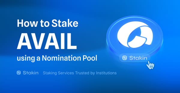 How to stake AVAIL using a Nomination Pool with SubWallet